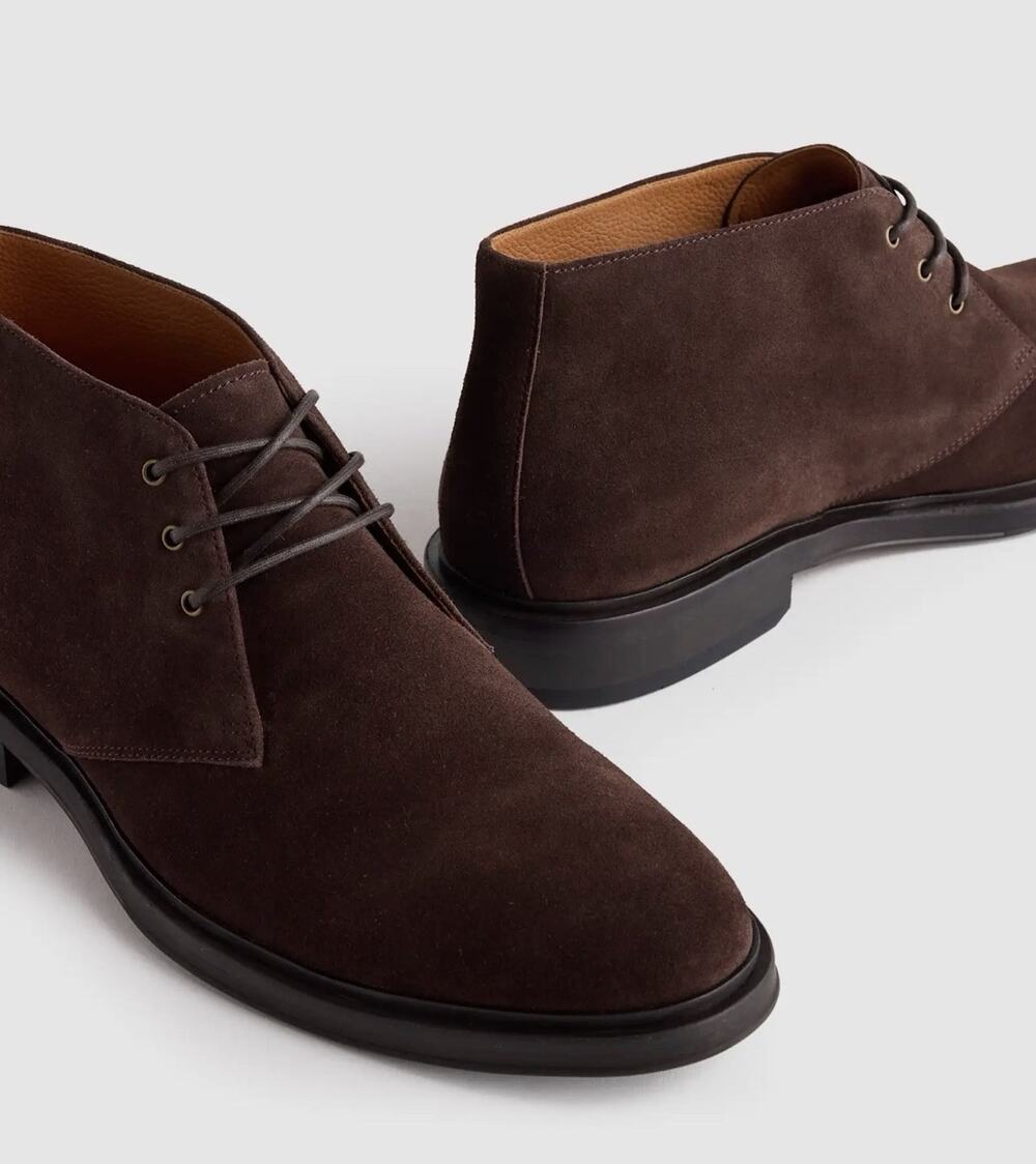 NEW Quince Heritage Suede Chukka Boot Brunette Shoes •Men 11.5• Brown $150